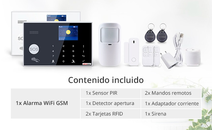 Kit Sistema Alarma Wifi Casa Tuya Smart Life Hogar Cámara