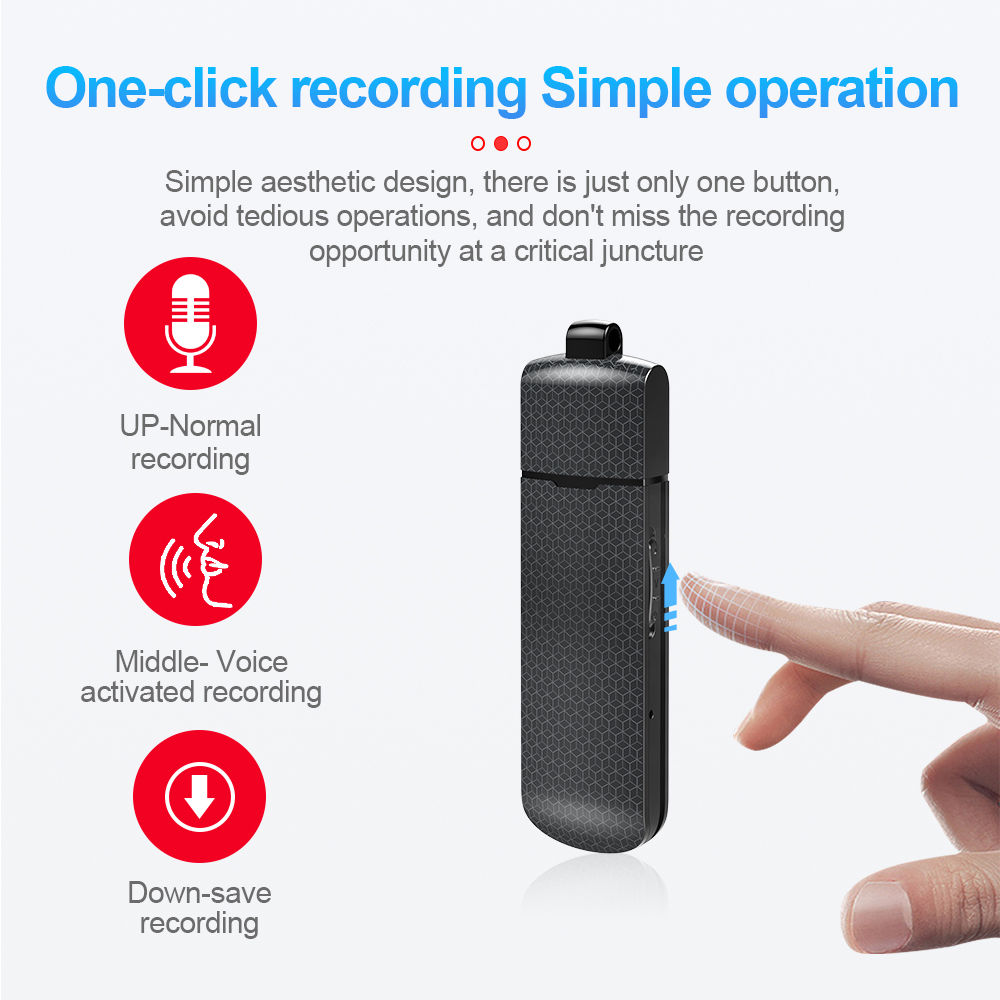 Mini grabadora de audio de espía dispositivo de escucha de voz 96 horas 8gb  error nuevo GENERICO