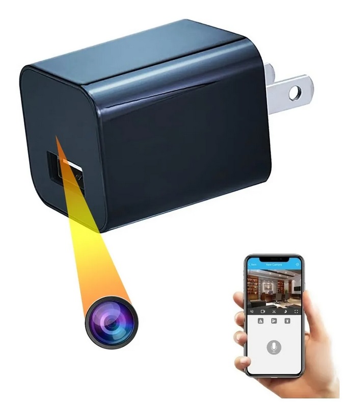 Mini cargador cámara espía Wifi - Tienda CÁMARASESPÍAS.ES