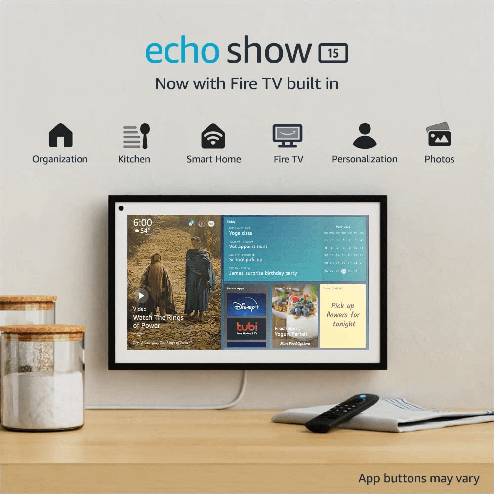 Alexa Echo Show 15 Pantalla Inteligente Full Hd 15.6